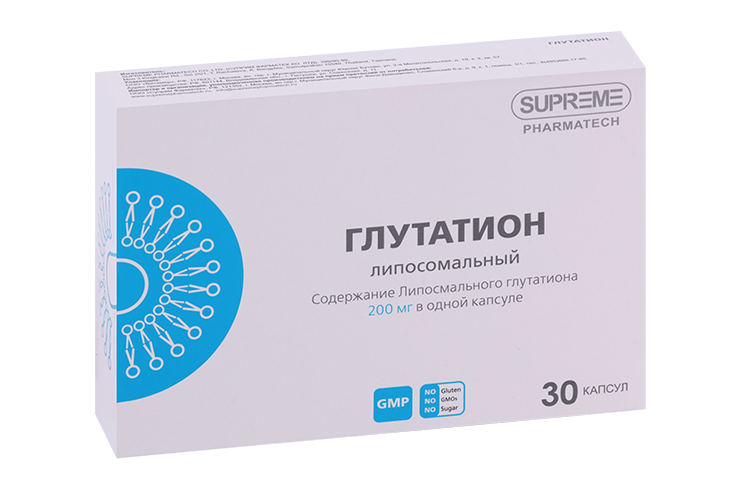 Глутатион SUPREME PHARMATECH липосомальный, 30 шт, капсулы Аптеки Плюс