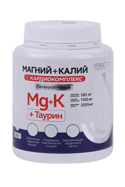 Магний + Калий КАРДИОКОМПЛЕКС VITAUCT, 130 г, порошок Аптеки Плюс