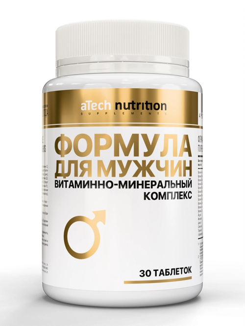 Витаминно-минеральный комплекс Men`s Formula aTech Nutrition, 550 мг, 30 шт, таблетки Аптеки Плюс
