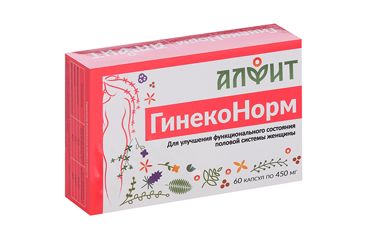 Гинеконорм, 450 мг, 60 шт, капсулы Аптеки Плюс
