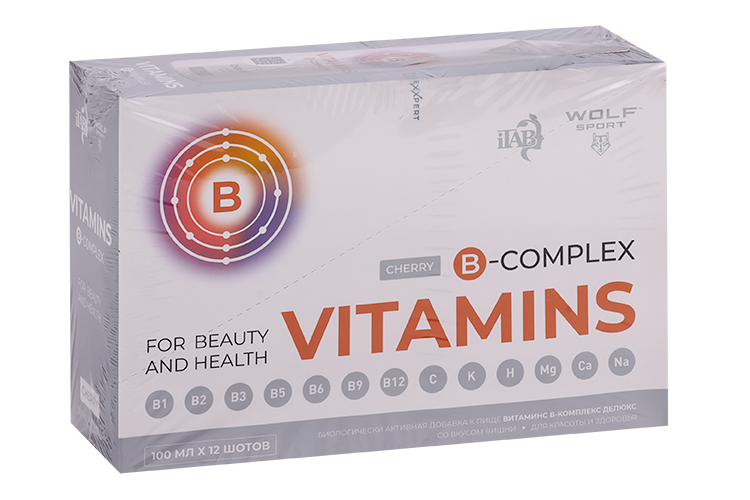 B-комплекс Делюкс BioExpert вишня, 100 мл, 12 шт, шот Аптеки Плюс