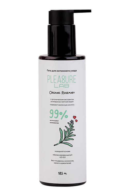 Гель Pleasure Lab Organic Rosemary д/интимного ухода, 185 мл Аптеки Плюс