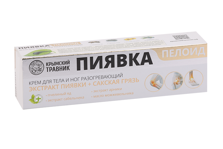 Крем Крымский травник Пелоид пиявка разогревающий д/тела/ног, 100 мл, (4660527870157) Аптеки Плюс