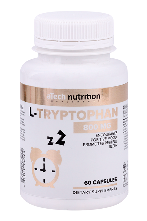 L-Триптофан aTech Nutrition, 620 мг, 60 шт, капсулы Аптеки Плюс