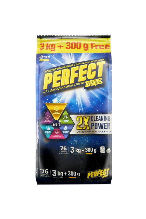 Порошок стиральный PERFECT POWER SOLUTION концентрированный 3,3 кг Аптеки Плюс