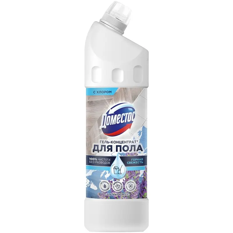 Средство для мытья пола Unilever Domestos Горная свежесть 1 л универсальное антибактериальное 1 л горная свежесть