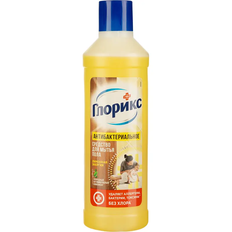 Средство для мытья пола Glorix Лимонная энергия 1 л Unilever универсальное антибактериальное 1 л лимонная энергия