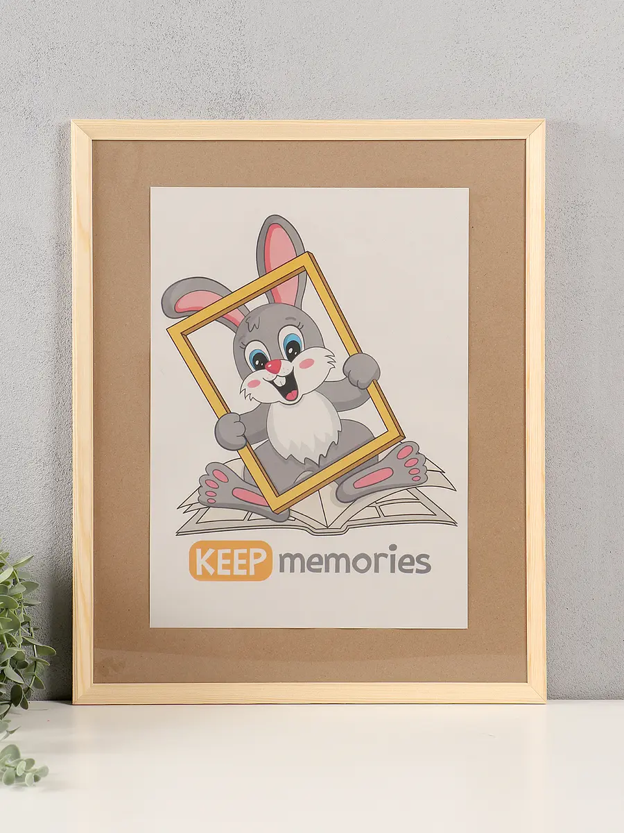 Рамка для фото Keep memories деревянная 40×50 см белая деревянная 40×50 см для крупных фотографий белая