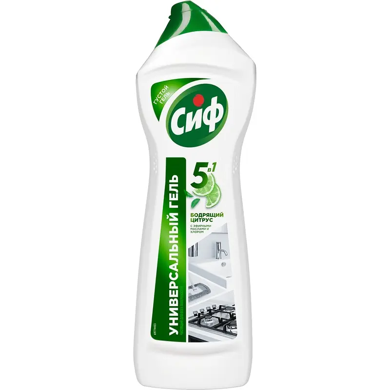 Чистящее средство Cif 5 в 1 Бодрящий цитрус гель 0,75 л Unilever гель 5 в 1 бодрящий цитрус 0,75 л