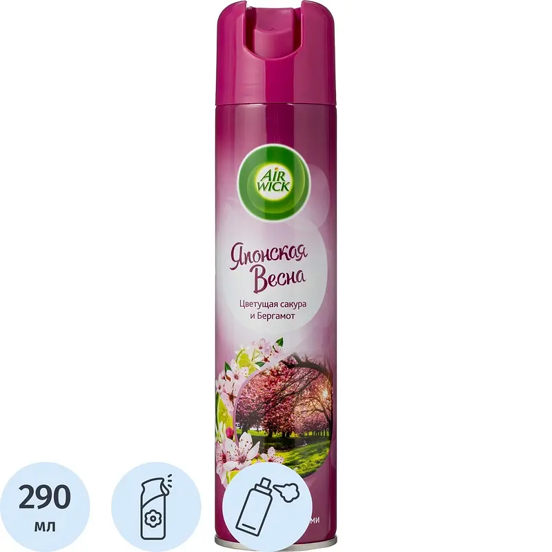 Освежитель воздуха Air Wick Японская весна цветущая сакура и бергамот розовый Reckitt Benckiser