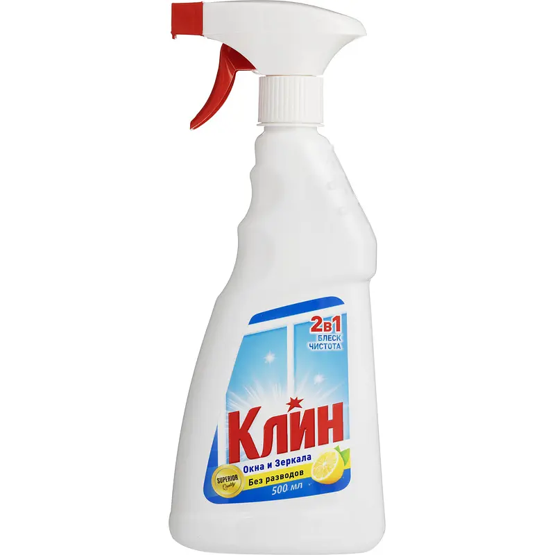 Средство для мытья стёкол и зеркал Clin 0.5 л белое Henkel с изопропиловым спиртом 0.5 л для окон и зеркал
