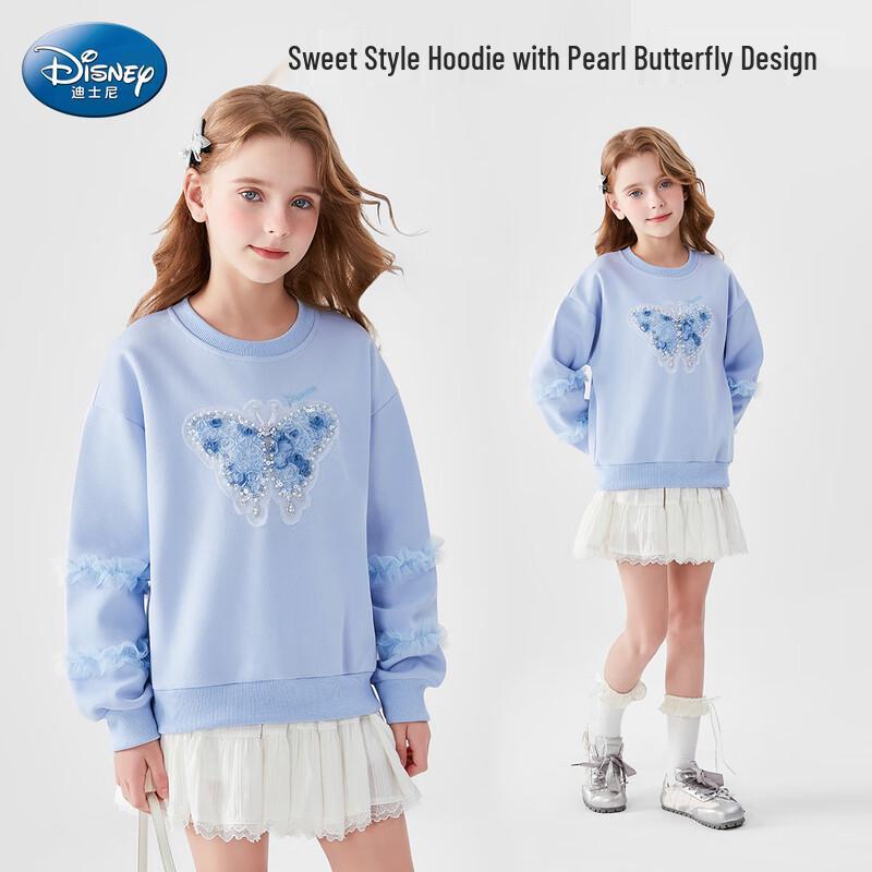 Свитшот с бантом для девочек Disney 110 gray