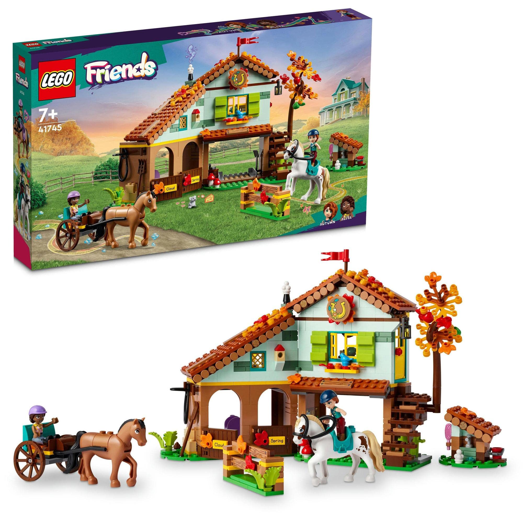LEGO Friends Конюшня Осени 41745, Конструктор, Подарок, Животные, Девочки, Возраст 7 лет и старше gray Omi Japan Products