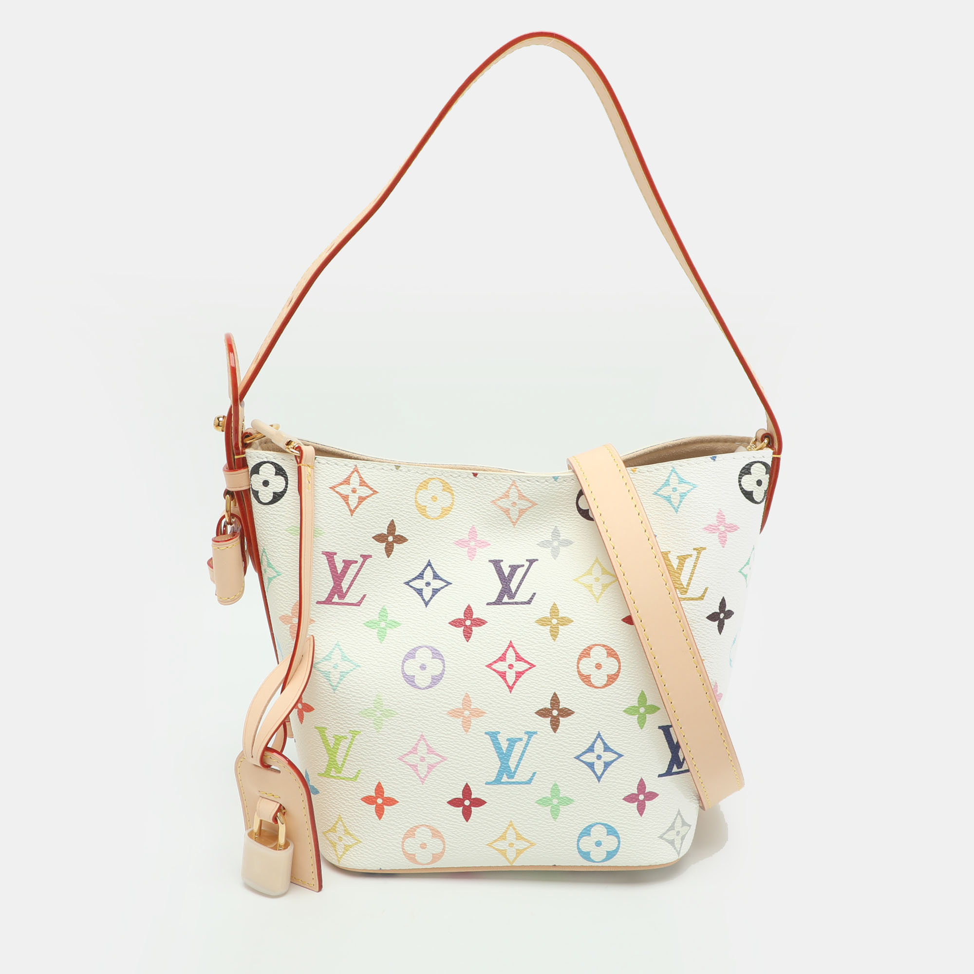 Louis Vuitton x TM All In BB White Multicolore Monogram Canvas Bag
