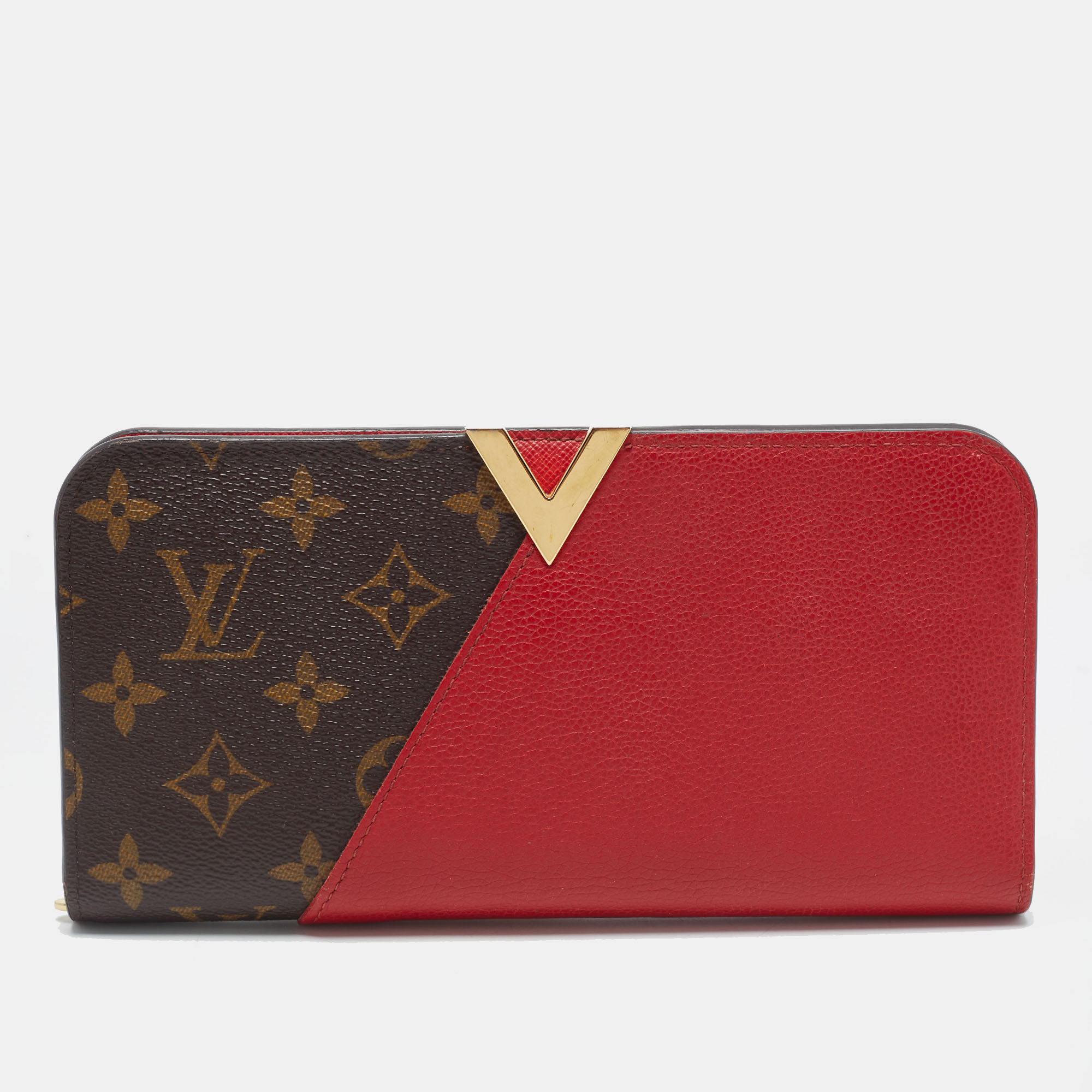 Louis Vuitton Kimono Monogram Canvas and Cerise Leather Wallet