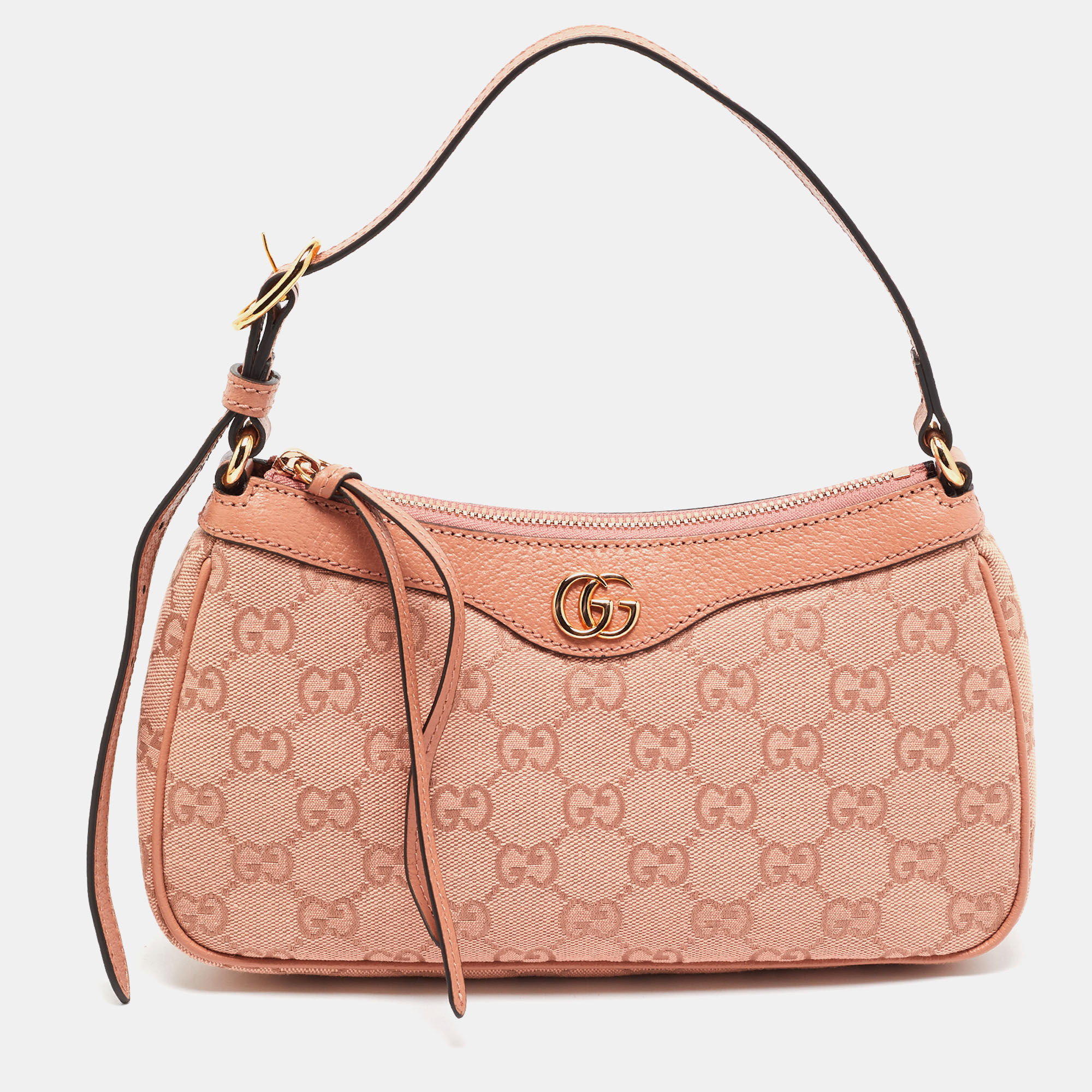 Gucci Ophidia Small Pink GG Canvas Shoulder Bag
