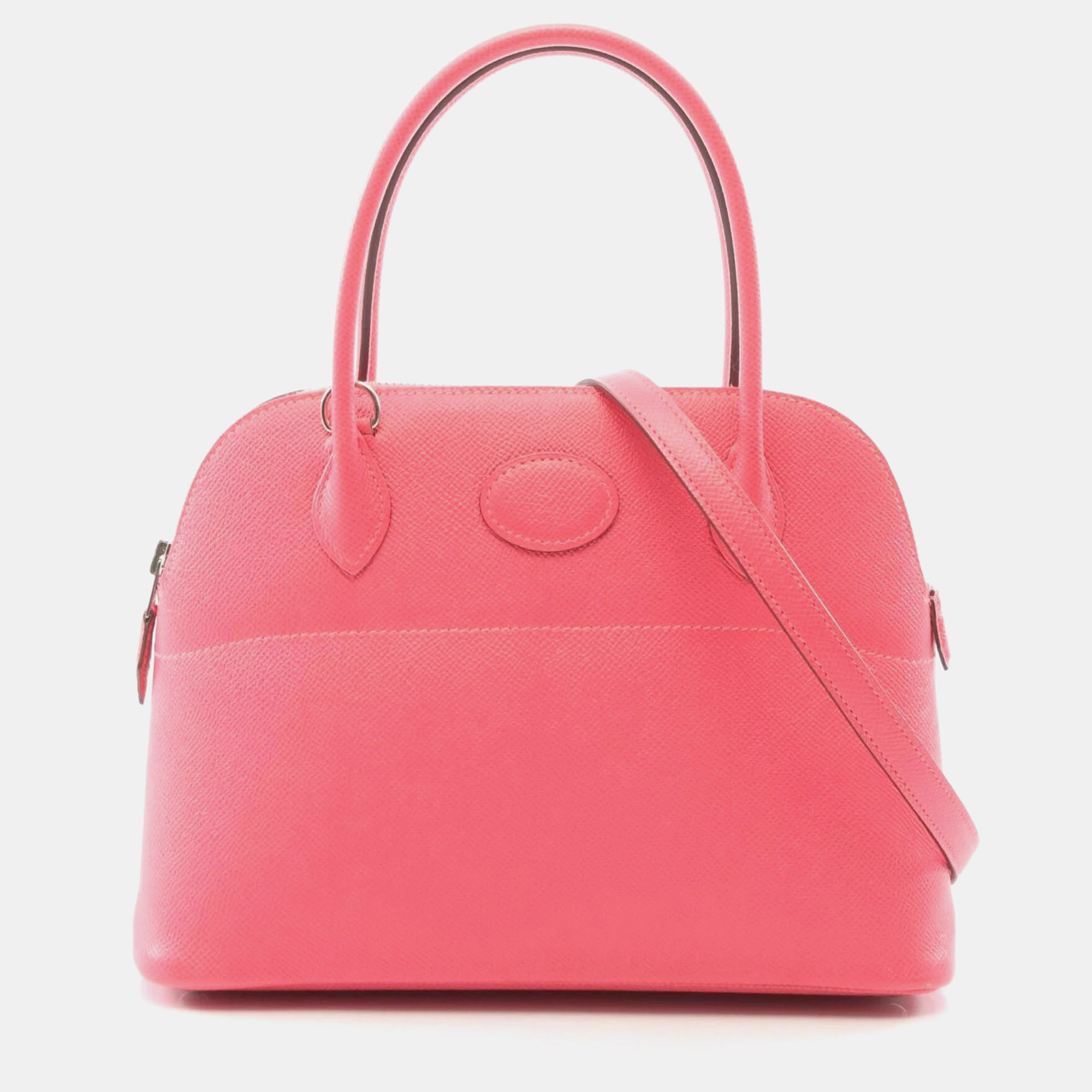 Hermes Bolide 27 Pink Epsom Calfskin Leather Shoulder Bag