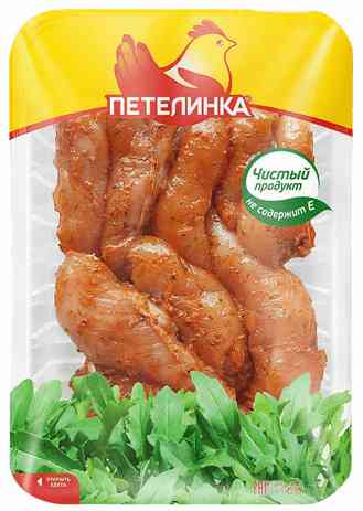 Филе малое цыплят-бройлеров охлаждённое Петелинка по-мексикански в соусе Чураско