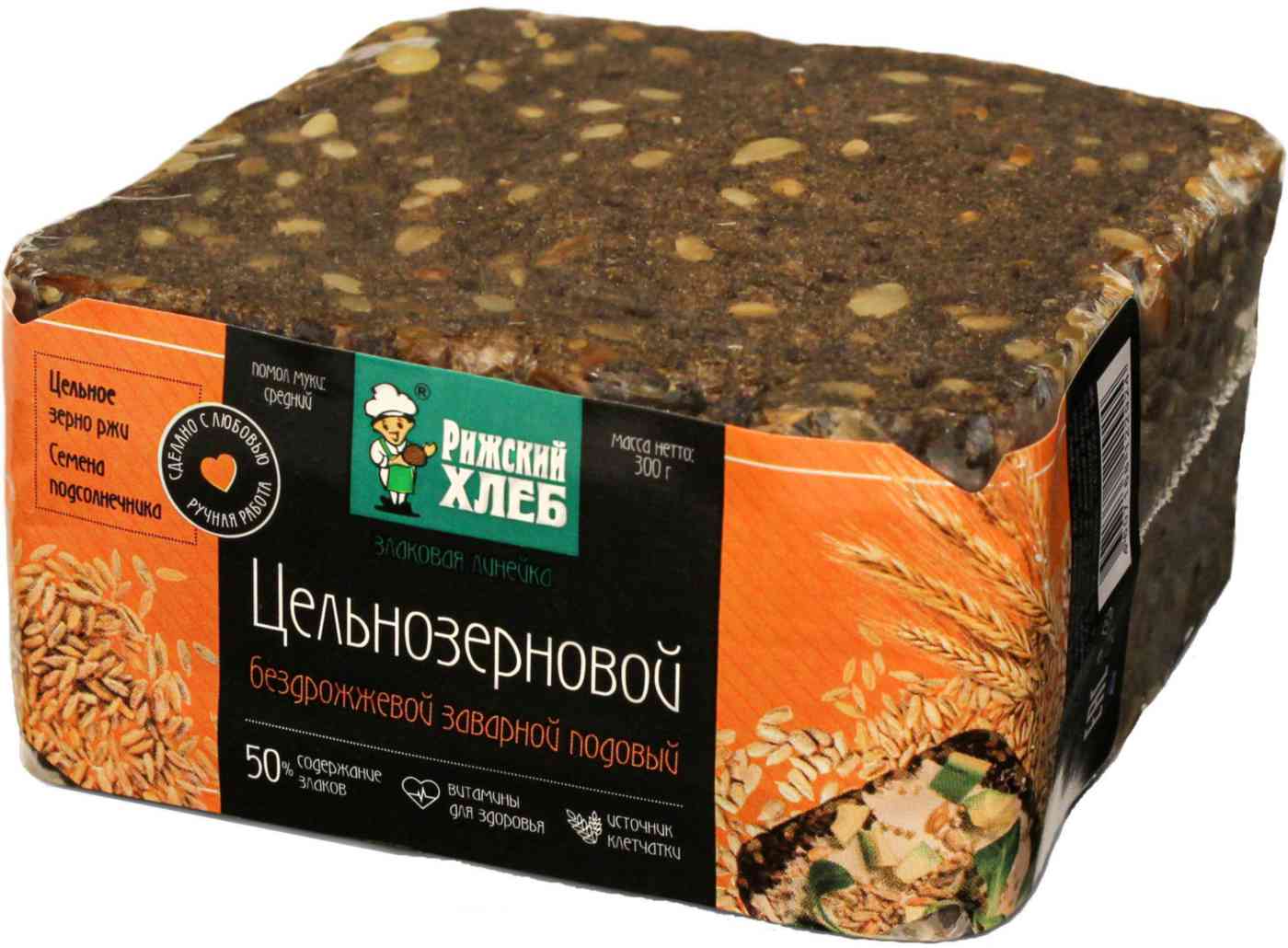 Хлеб Цельнозерновой Рижский Хлеб бездрожжевой заварной