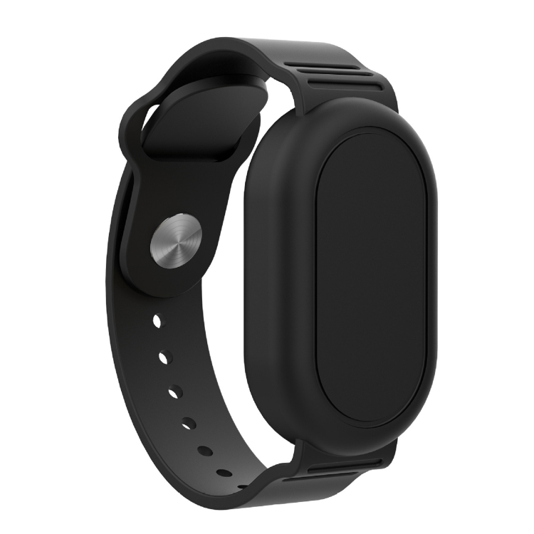 For Samsung Galaxy SmartTag 2 Bracelet Silicone Protective Case Positioning Anti Loss Tracker Life Waterproof Wristband(Black) SUNSKY