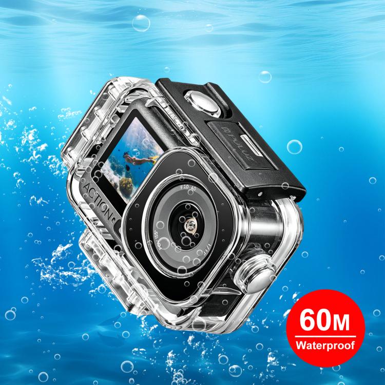 For DJI Osmo Action 6 PULUZ Magnetic 60m Waterproof Diving Housing Case Magnetic Quick-release Horizontal-Vertical Cover (Transparent)