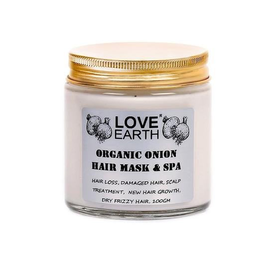 LOVE EARTH Органическая луковая маска для волос и спа - 100 г 100ml gray SHREE HARI GROUP