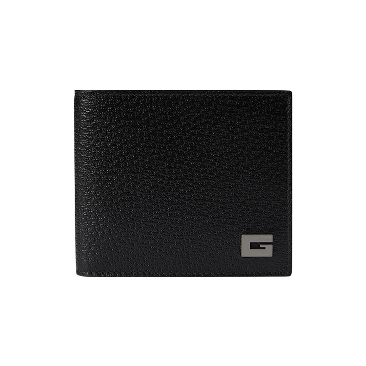 Gucci Кожаный держатель для карт с деталью в виде буквы G, эффект керамики, мужские аксессуары, черный 739358-1AAJA-1193 Gift Set(Basic Set+Box+Shopping Bag) black