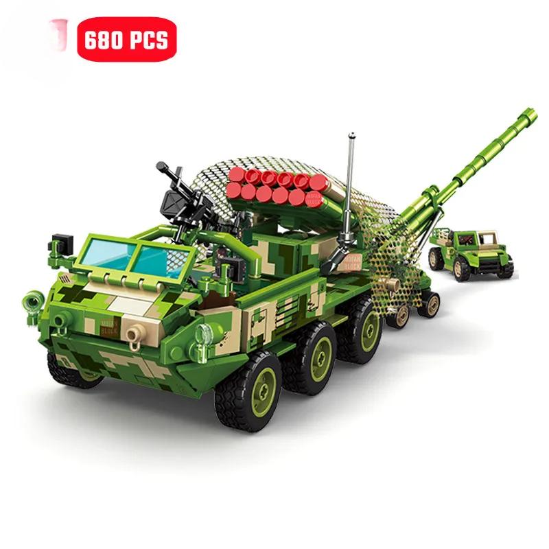 Многоцелевые модели транспортных средств Сборка строительных блоков Наборы Военная серия Машины Конструктор Игрушки для мальчиков Рождественские подарки black Happy Building Blocks