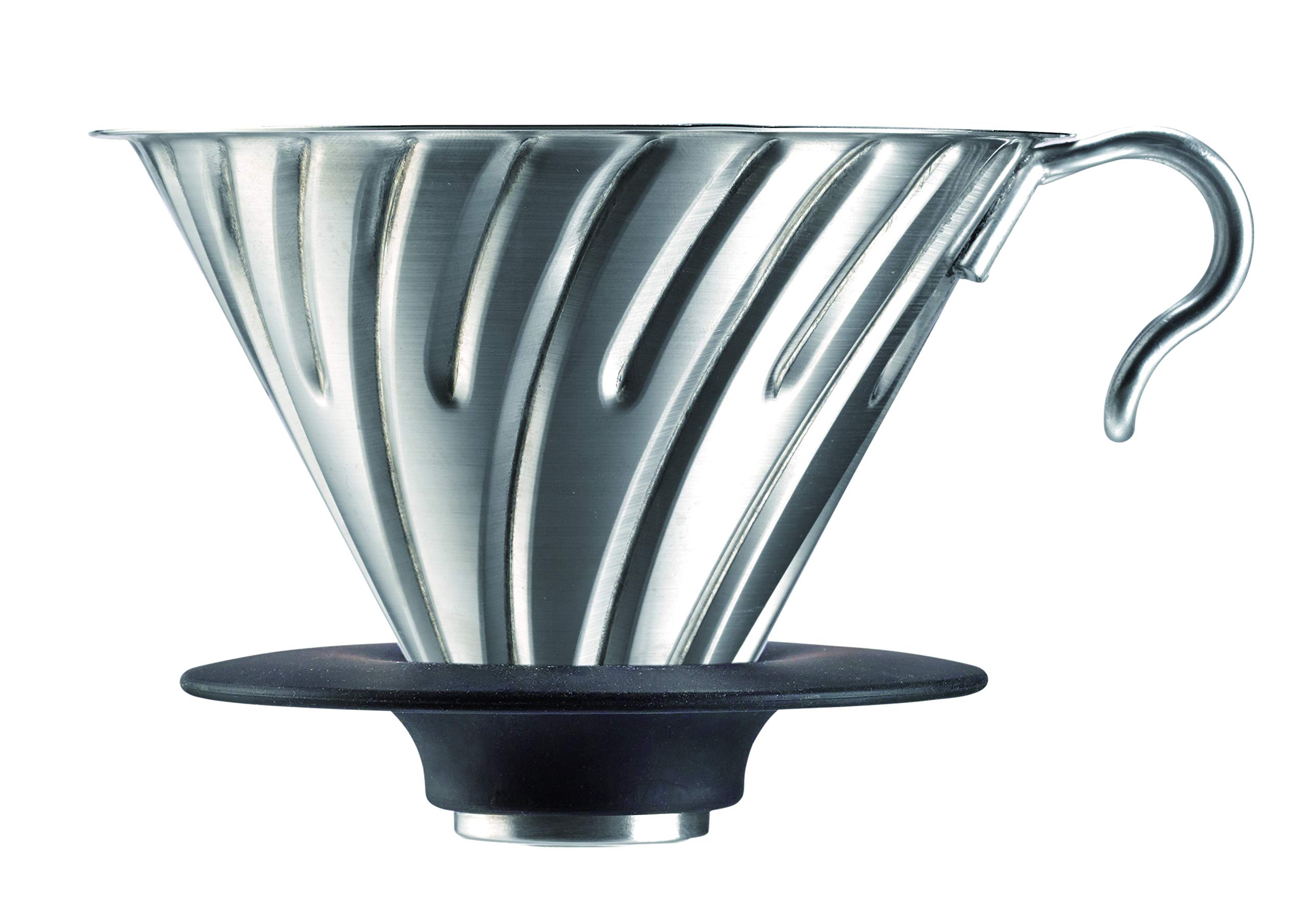 HARIO V60 Металлическая посудомоечная машина для производства Японии, безопасная, серебристая, 1-4 чашки, VDM-02HSV gray Premium SPEED