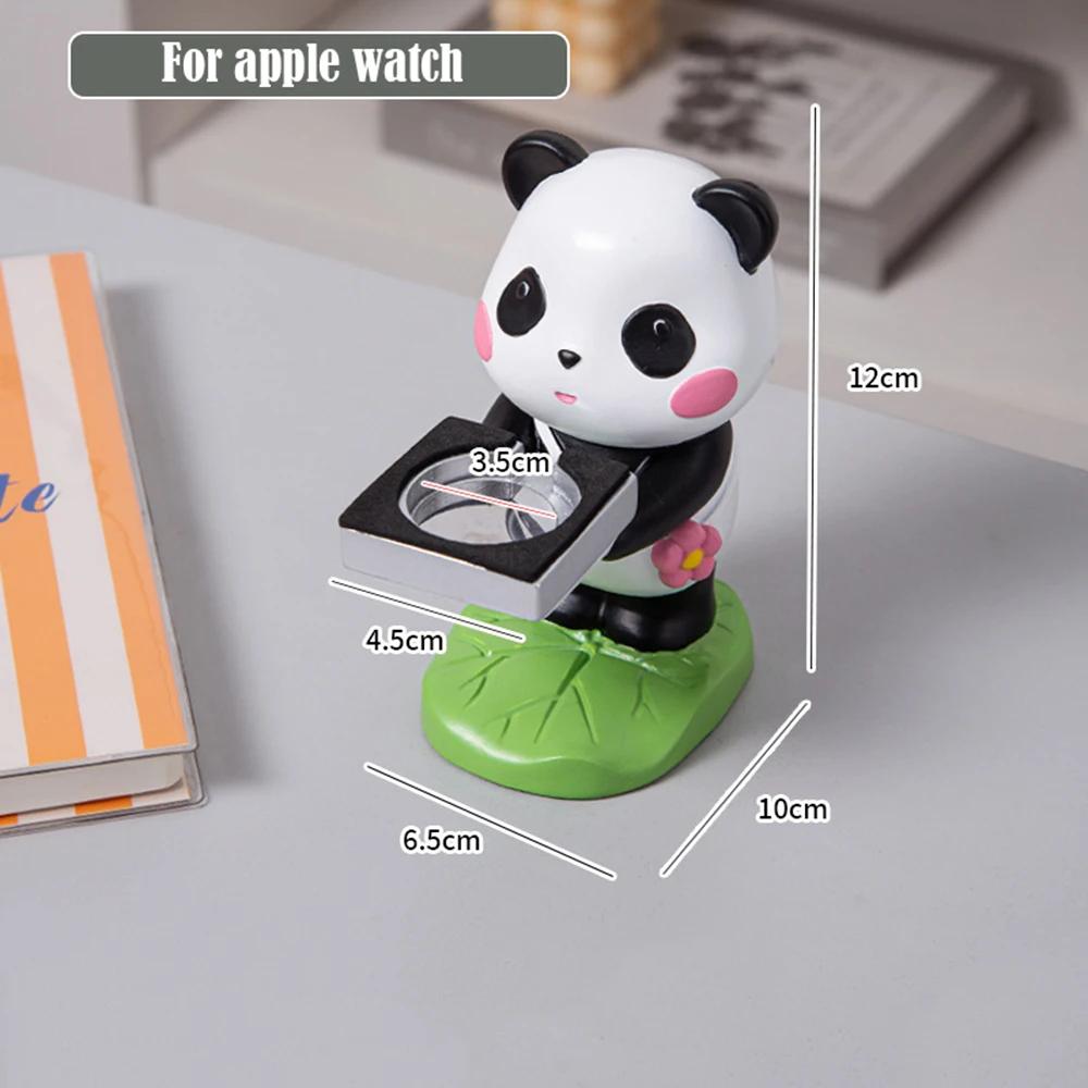 Подставка для хранения часов Panda, настольная декоративная подставка для зарядки часов, не включает функцию зарядки, подходит для хранения часов Apple Watch white Serene Homes