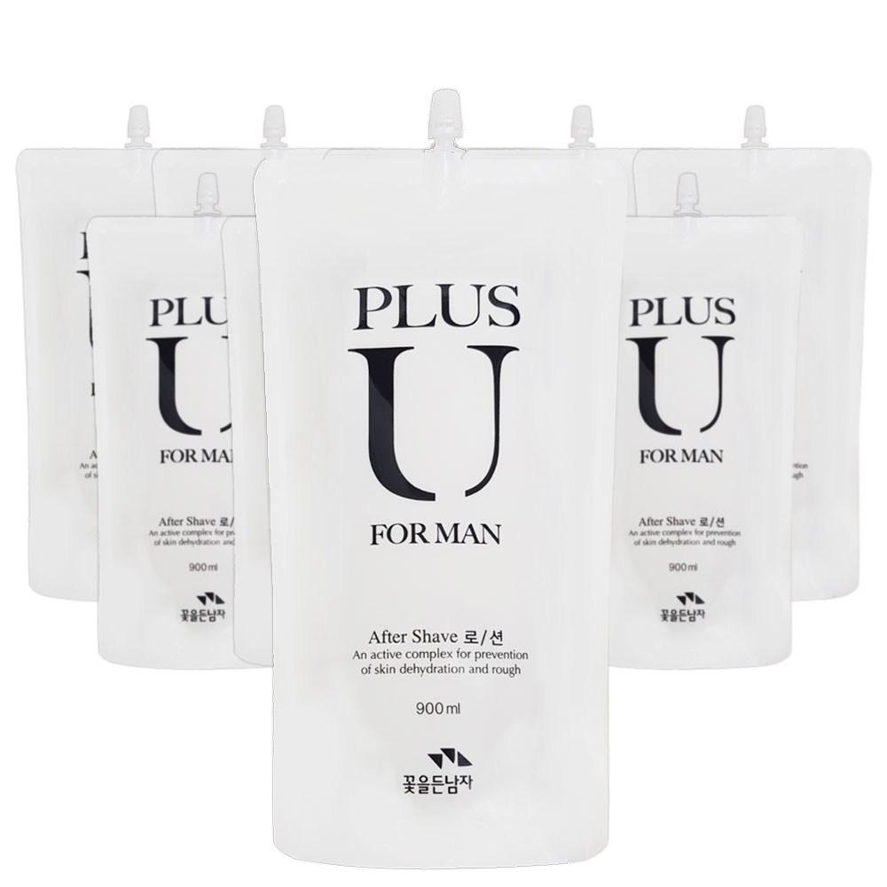 Сменный блок мужского лосьона Man with Flowers Plus u большого объема, 900 мл, 9 шт. white MayBeauty