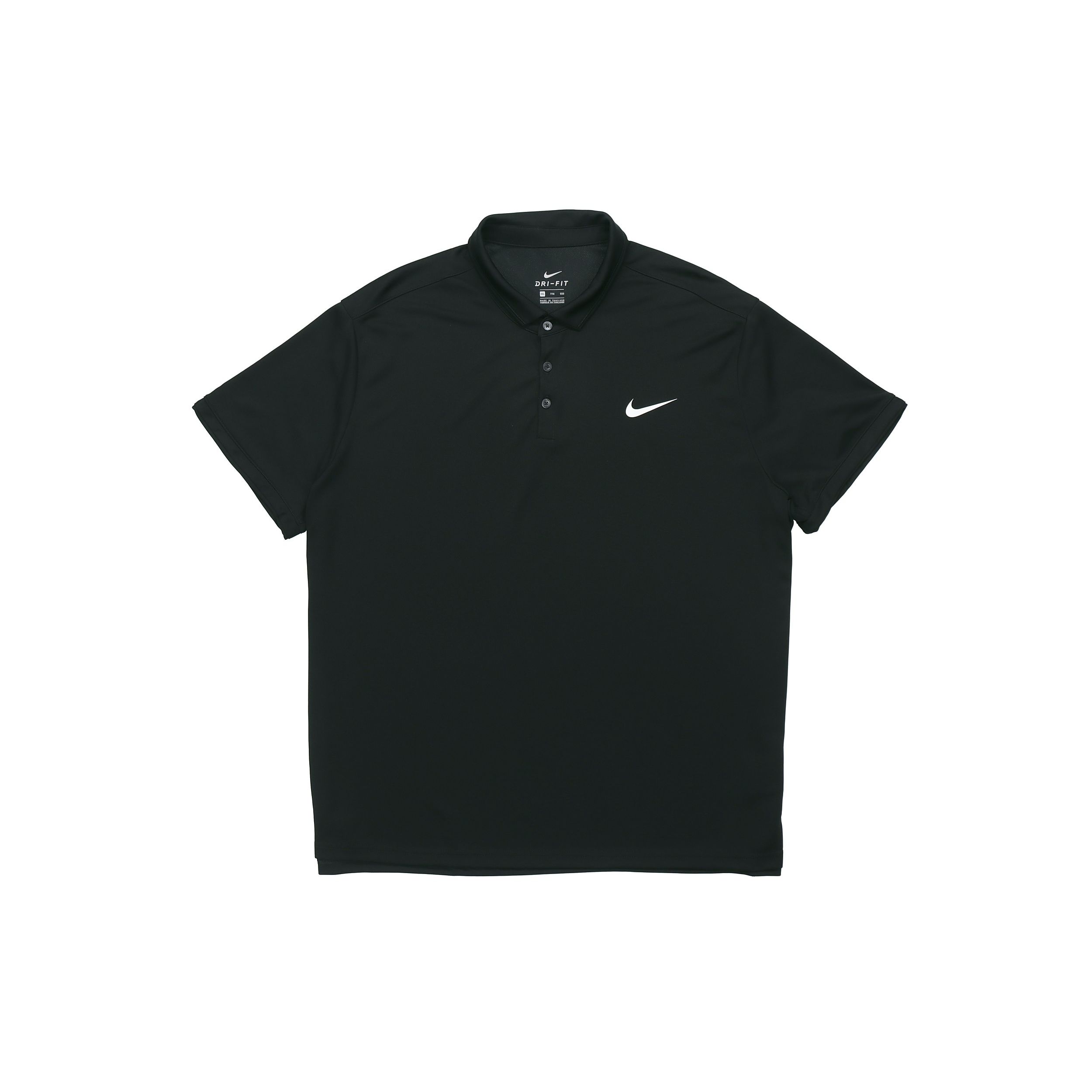 Мужские повседневные спортивные рубашки поло с короткими рукавами Nike, черные AQ5304-010 M black