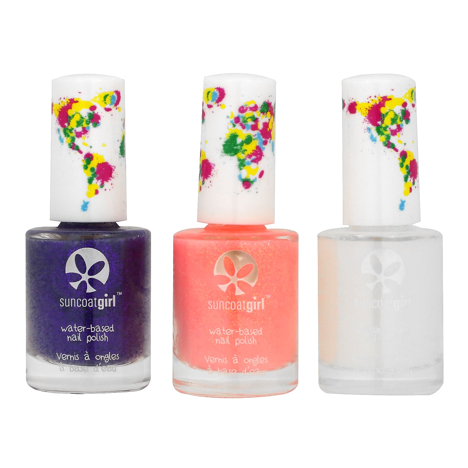 SuncoatGirl, лак для ногтей на водной основе, Pretty Me, набор из 4 предметов pink