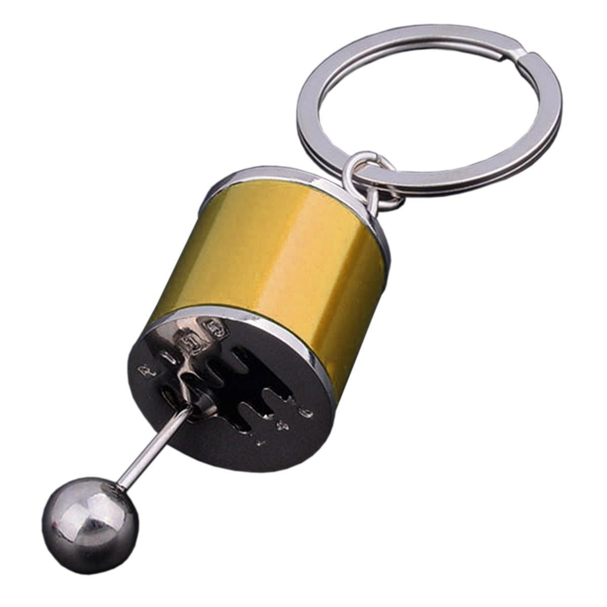 ZooooM ZM-KEY7620-GD Брелок для ключей с дизайном рычага переключения передач Стильное мужское кольцо с ручным переключением передач Крутое золотой Samurai Japan