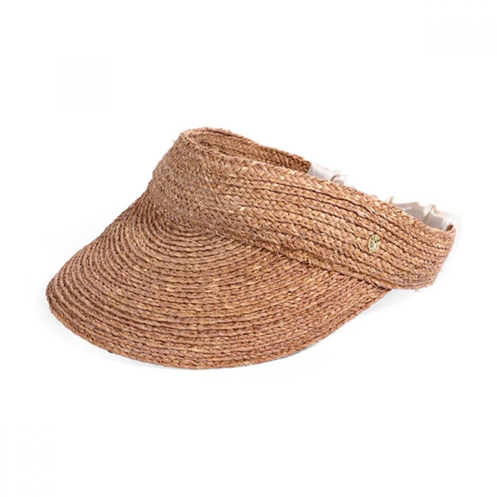 Шляпа Helen Kaminski Hat51381 Nucr Medea Nougat Cream Visor Солнечная кепка HAT51381 NUCR beige TrendMecca Watches