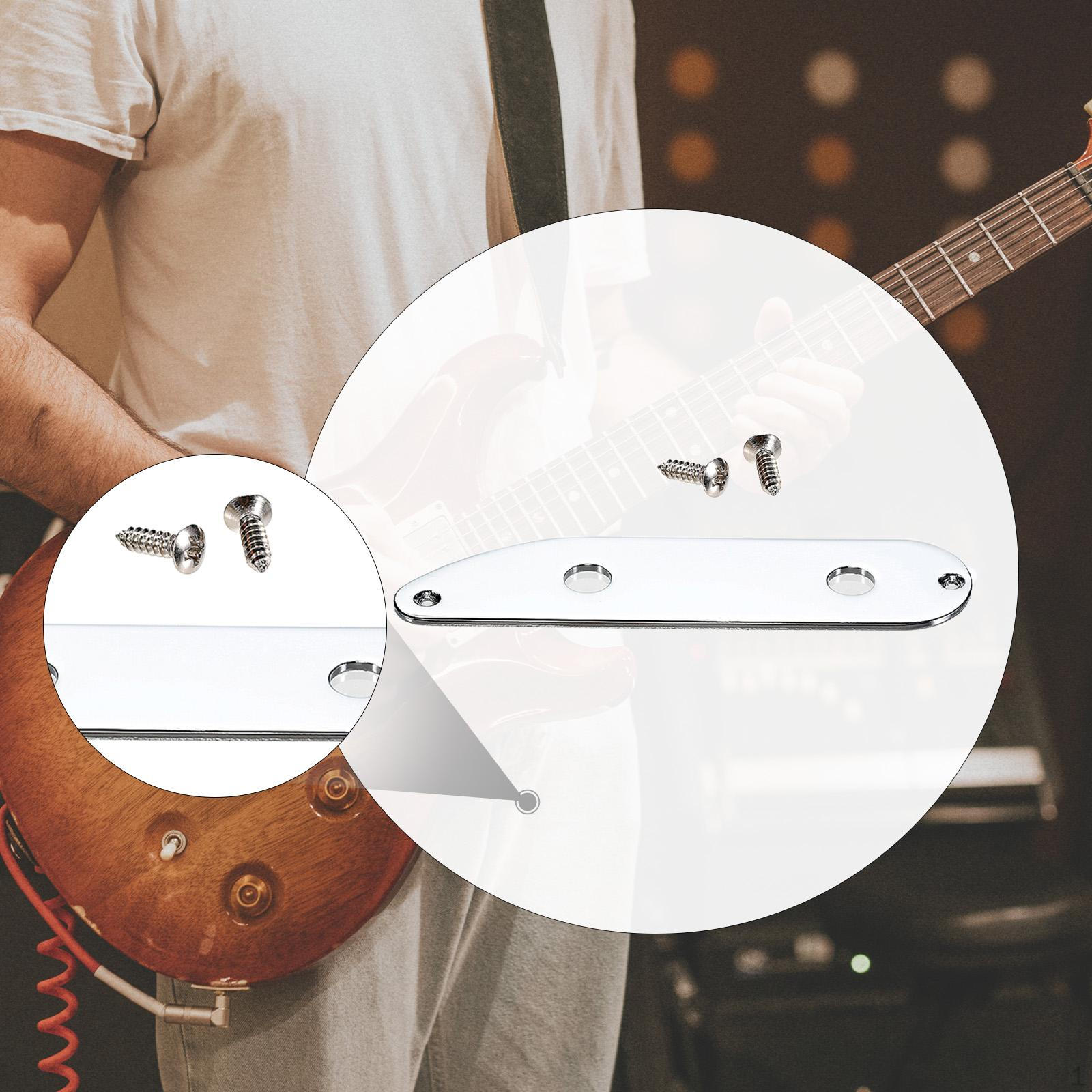 Bass Guitar Control Plate Parts 4.57inch Length Replace Accessories for Electric beige Fairy Angel