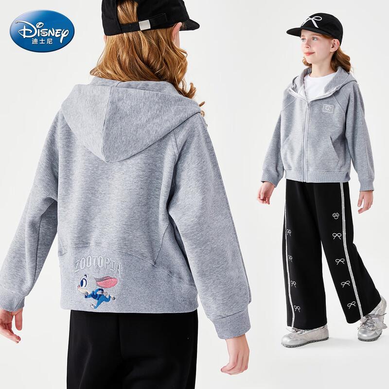 Детская спортивная куртка с капюшоном Disney Зверополис для девочек 120 gray