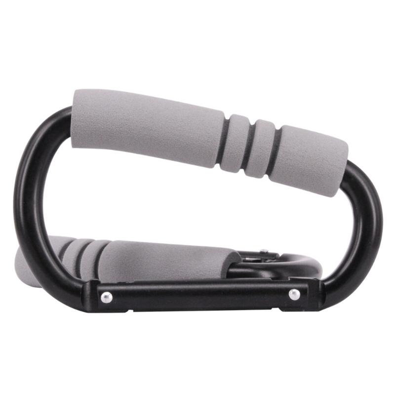 Shopping Bag Hook Clip D Shaped Aluminum Alloys Carabiner with Sponges Strollers Clip Shopping Hook for Outdoor Sports 1 чёрный Deamos