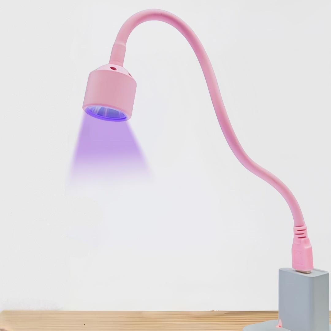 1/2 шт. USB Портативная светодиодная лампа для ногтейУФ-лампа для полимеризации геля для гелевых ногтей 360° Свободно регулируемая трубчатая сушилка для сушки ногтей Украшение для нейл-арта pink Phone Case CSWO02