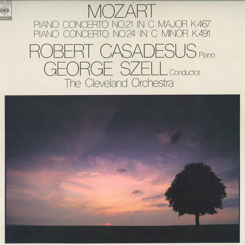 LP Record MOZART ROBERT CASADESUS GEORGE SZEL - Piano Concerto No. 21 & No. 24 20AC1576 CBS SONY 1982 Japan Classical Used black RecordCityJP