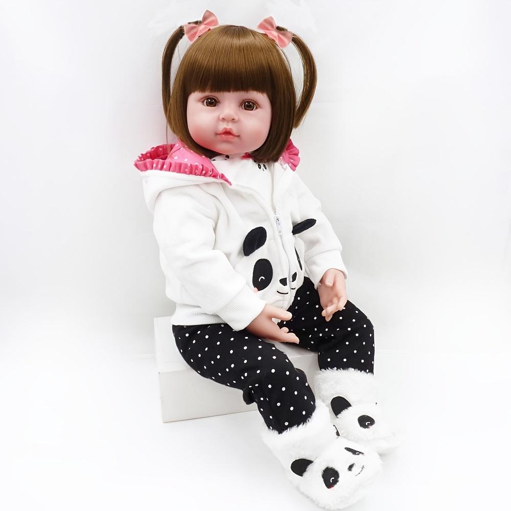 BZDOLL Мягконабивное тело Кукла Реборн Реалистичная 19 дюймов 48 см Мягкий винил Новорожденная девочка Бебе Прекрасный подарок на день рождения Игрушка принцесса cloth body doll white BZDOLL Reborn