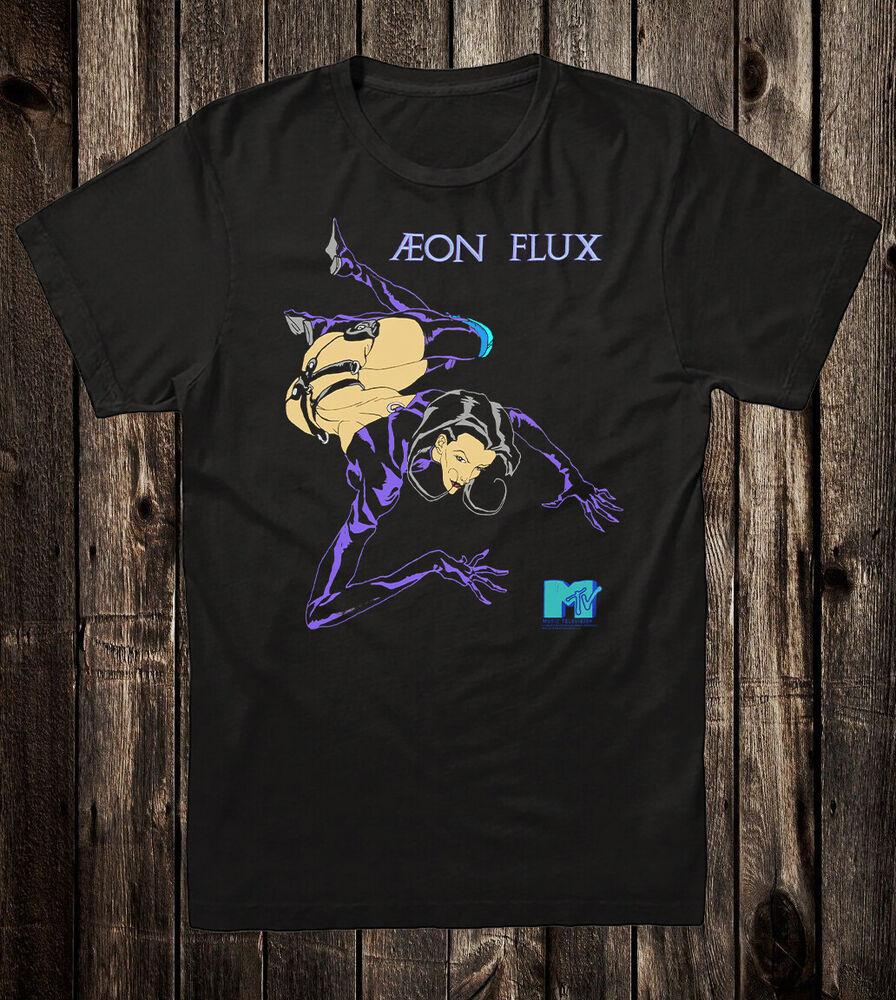 Retro Art Tee T Shirt Cotton Aeon Flux Liquid Television Cartoon Unisex T-Shirt M gray Lip6stickS5op