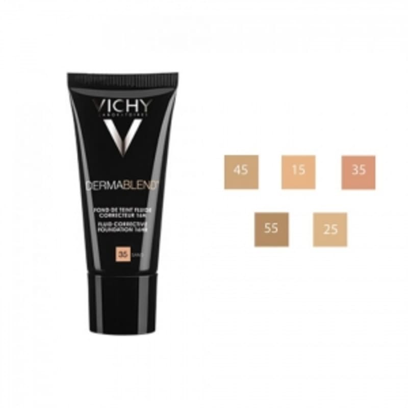 Тональный крем Vichy Derma Blend 30 мл (Тень Нет. 55 Бронза) black