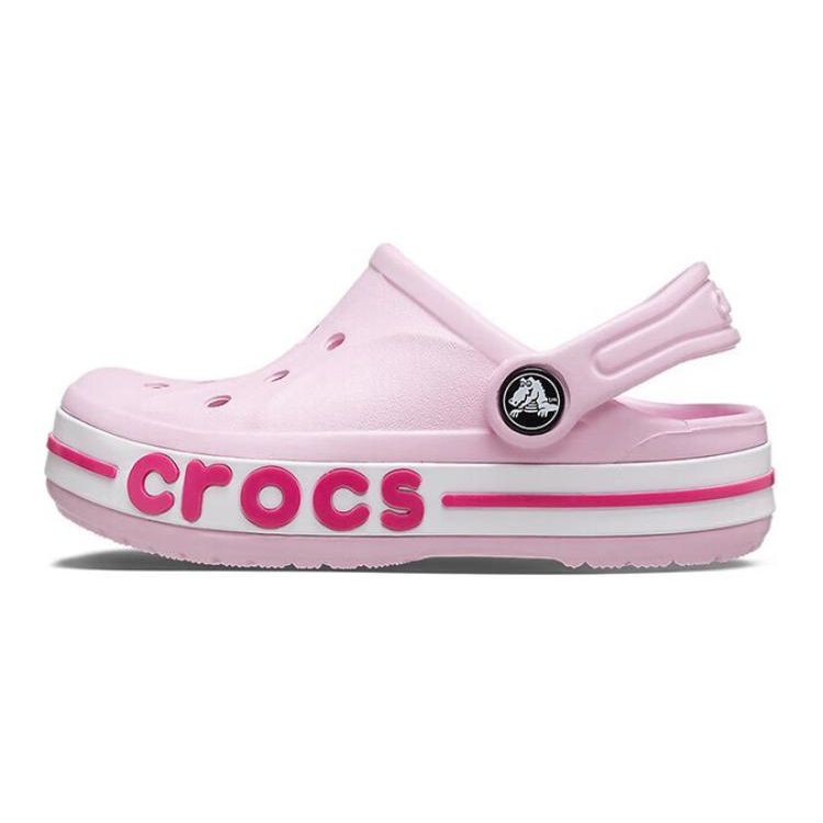 Crocs Удобные Нескользящие Амортизирующие Детские Сандалии Сандалии для Детей Балетный Розовый 207018-6TG 27-28 white