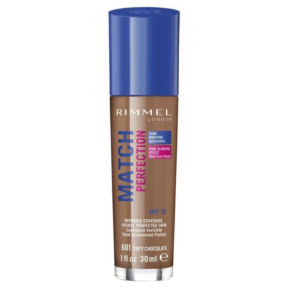 Тональный крем Rimmel Match Perfection Мягкий шоколад 601 blue BeautyGlam