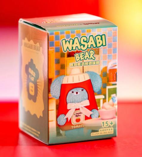 Оригинальная серия баночек-приправ  Медведь Васаби  Blind Box Новинка Виниловая Плюшевая Кукла Сделай Тебя Самой Красивой Девочкой Подарок на День Рождения blue Fashnics