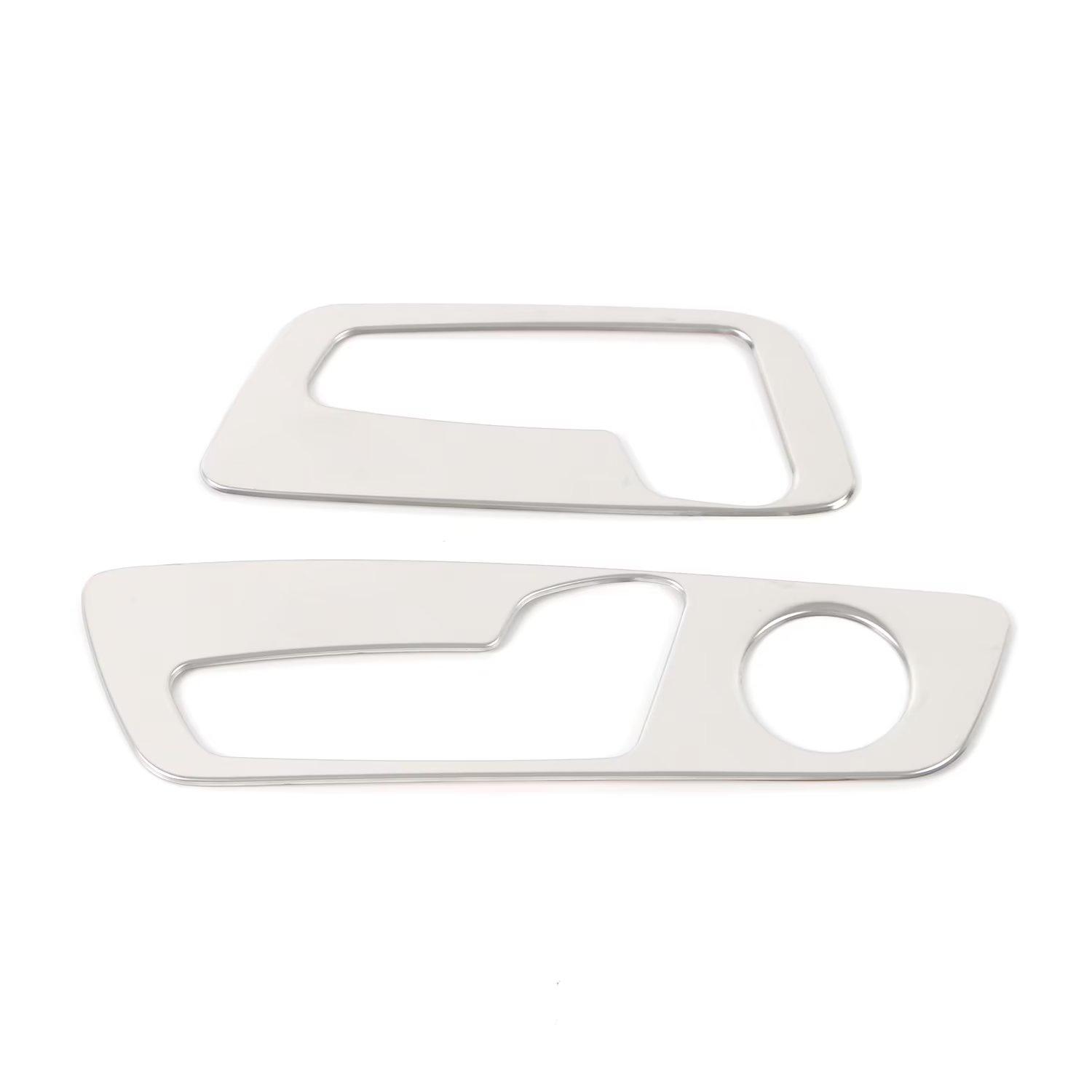 Stainless Steel Car Seat Adjust Cover Panel Seat Trim Stick Interior Accessories For Nissan X-trail Xtrail Rogue Sliver gray 38641worm