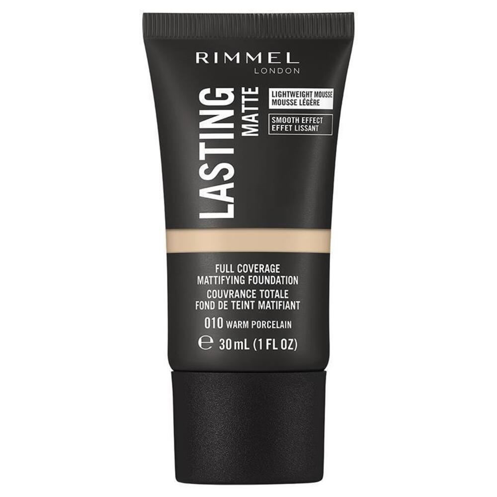 Rimmel Lasting Matte Тональный крем 010 Теплый фарфоровый gray BeautyGlam