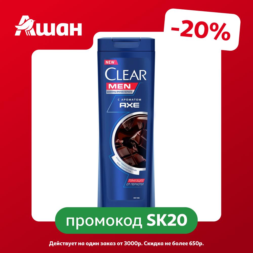 Шампунь для волос Клиар Men Axe Dark Temptation против перхоти с ароматом темного шоколада, 380 мл