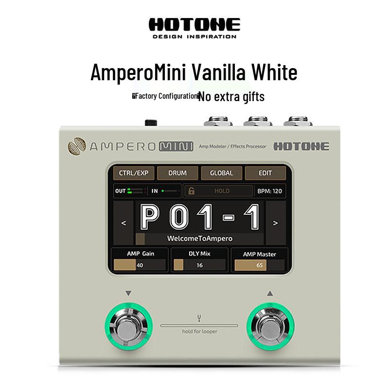 Многопроцессор эффектов Hotone Ampero II Mini для гитары и бас-гитары, 2-е поколение. beige CreativeCorner